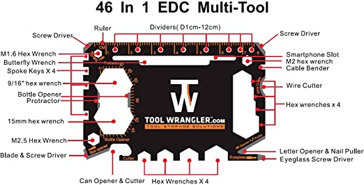 ToolWrangler Credit Card Multi Tool-Accessories