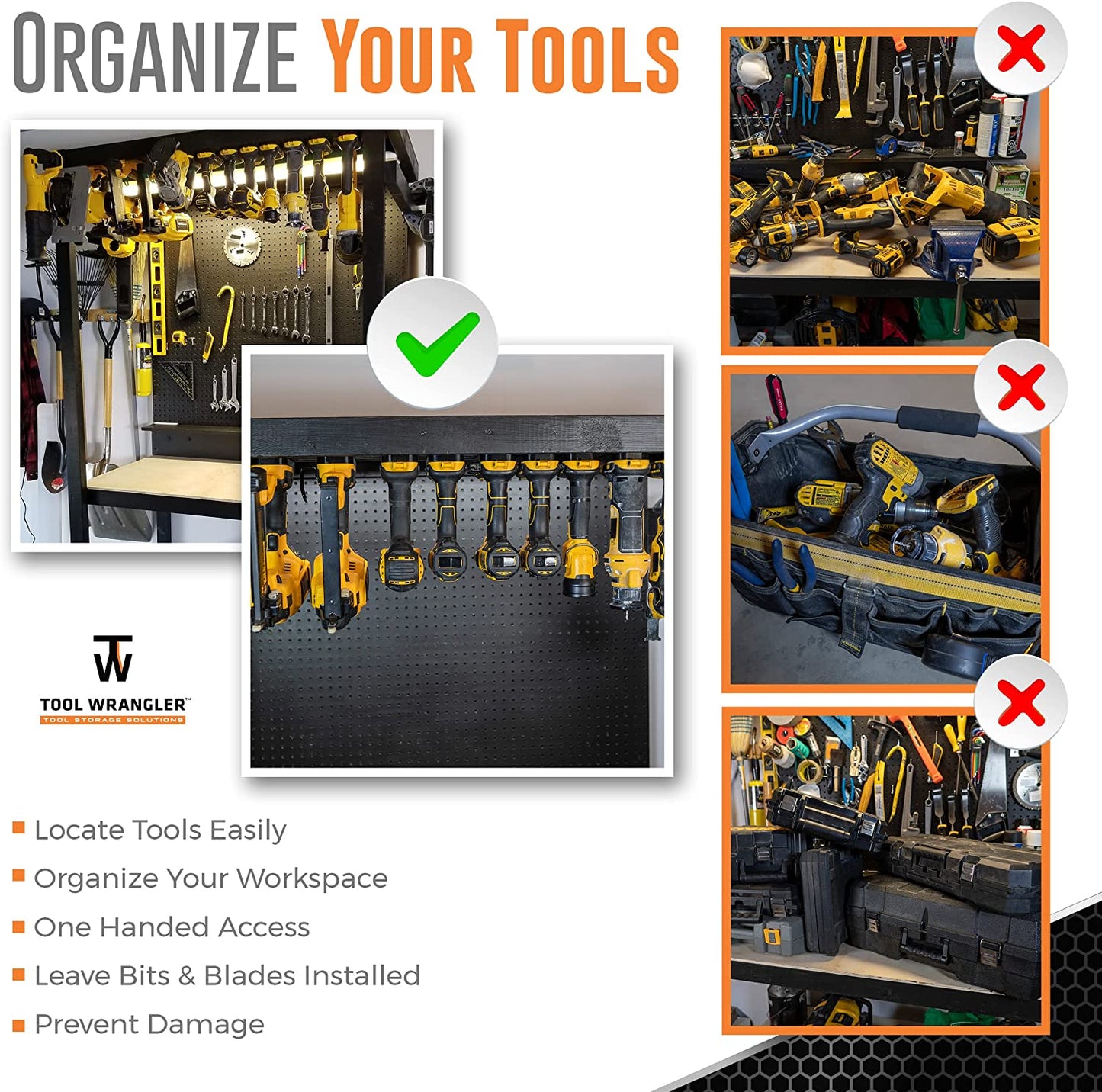 8 DeWalt Tool Holders