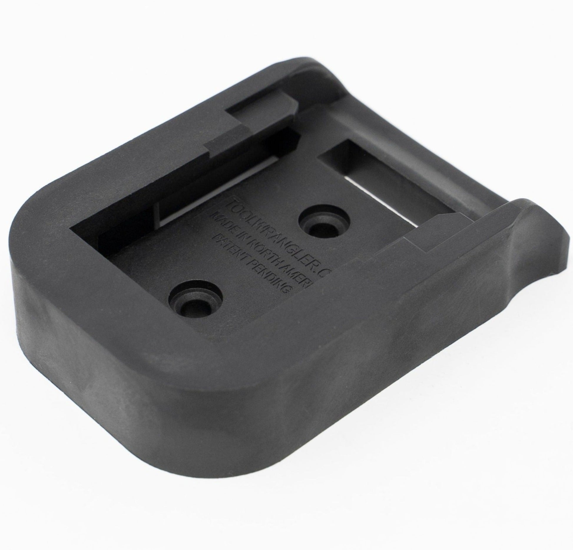 8 Battery Holders - BLACK - Tool Wrangler - Dewalt Mounts For 20V Cordless Tools - Made In North America - 100% Recycled Material