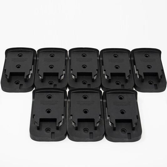 8 Tool Holders - BLACK - Tool Wrangler - DeWalt Mounts For 20V Cordless Tools - Made In North America - 100% Recycled Material