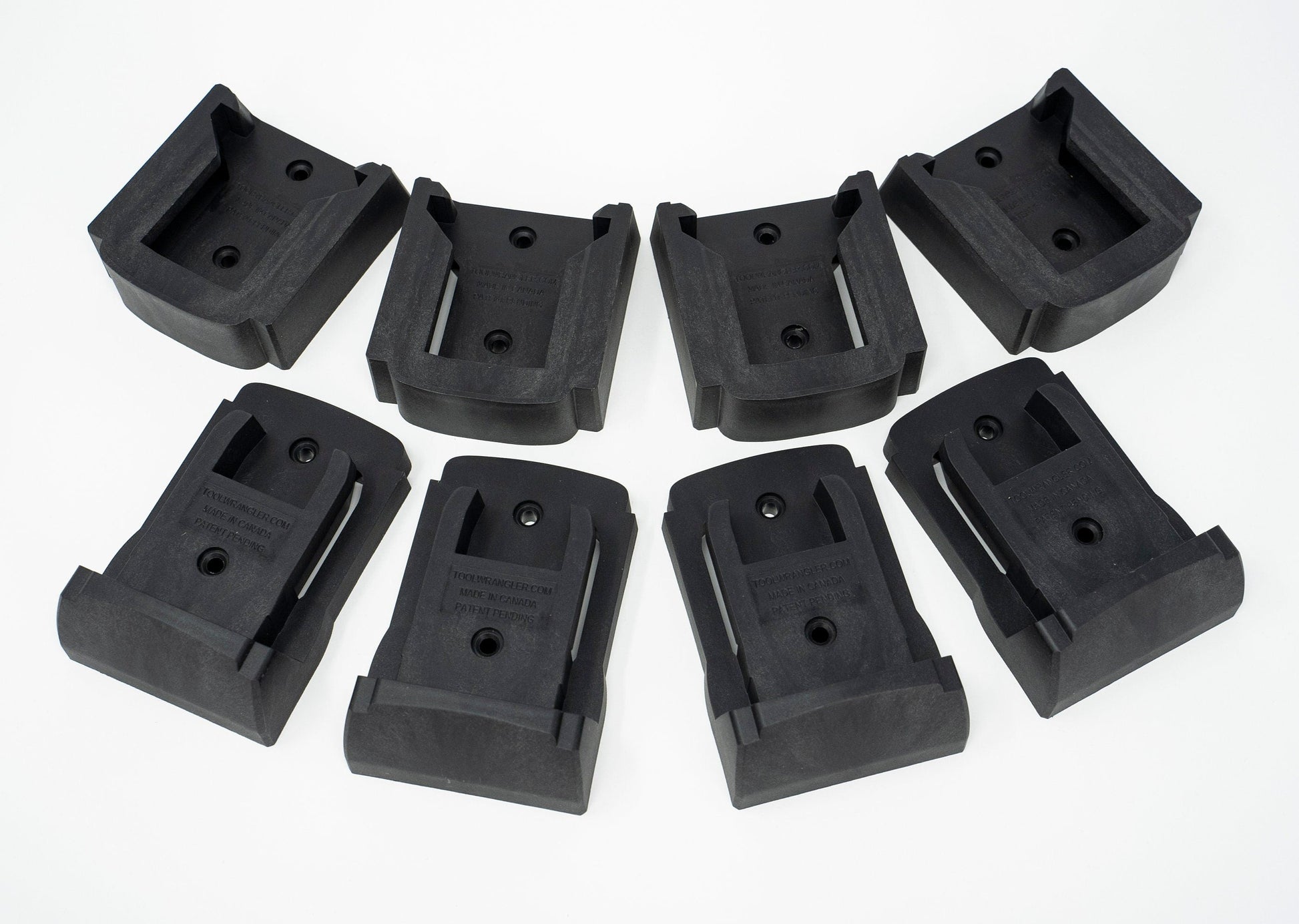 ToolWrangler Mounts For Milwaukee M18 Cordless Tools & Batteries - FREE US Shipping - Lifetime Warranty - Mixed 8-Pack